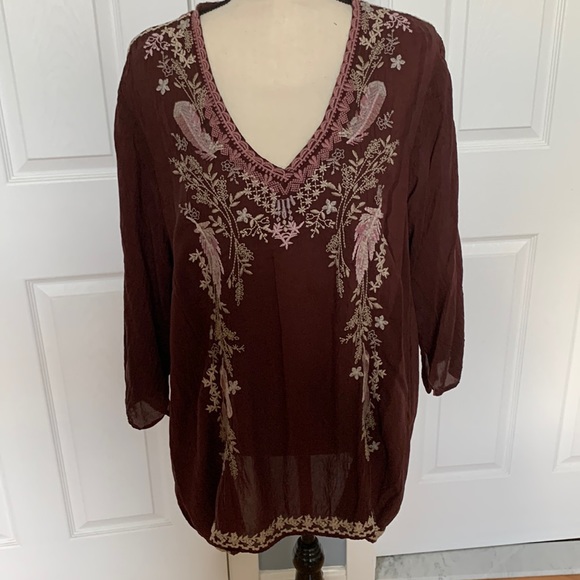 🌻JOHNNY WAS🌻 Tops - 🌸JOHNNY WAS EMBROIDERED BLOUSE🌸